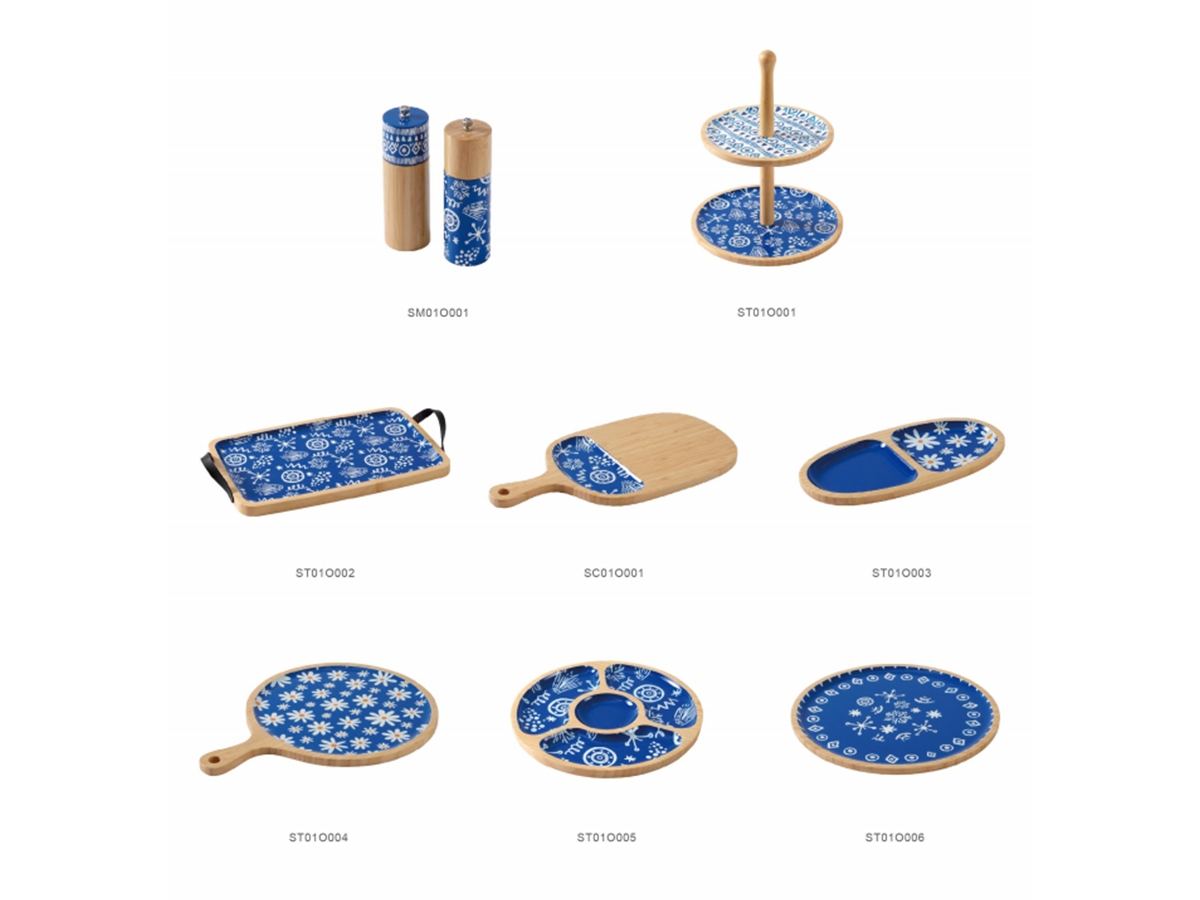 Bamboo Serveware and Tray Series