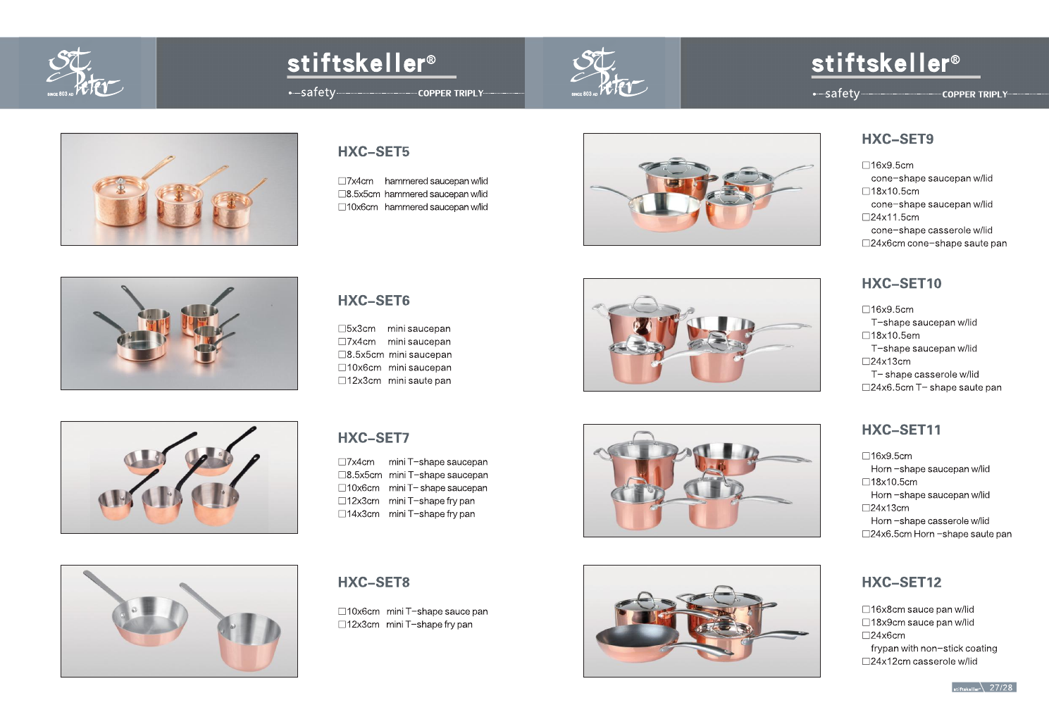 Triply Copper Cookware Set